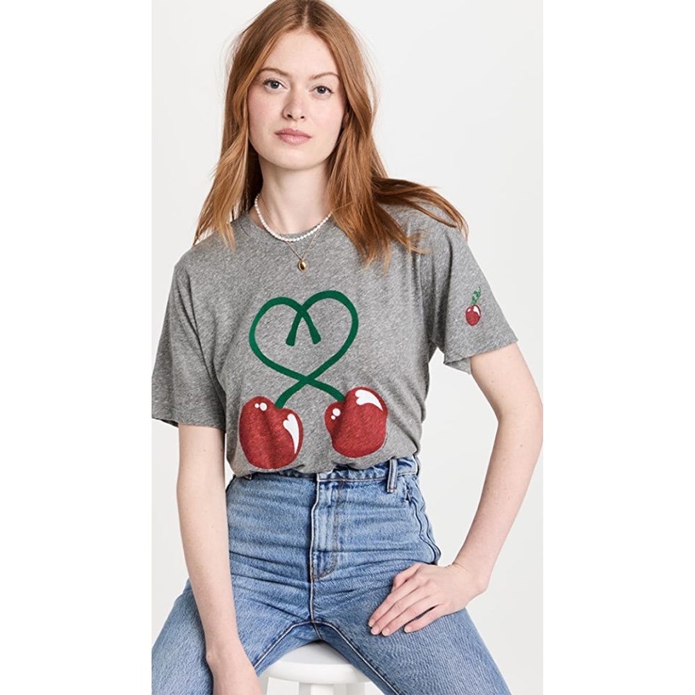 Le Superbe Tongue Tied Cherry Tee NWT